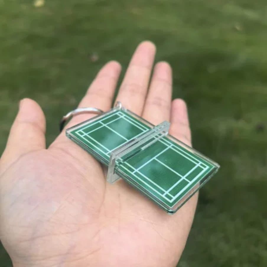 Badminton Court Model alternate view